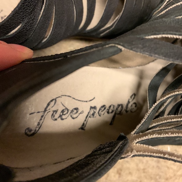 Free People Lost Valley Black Ankle Boots Women - Picture 7 of 7